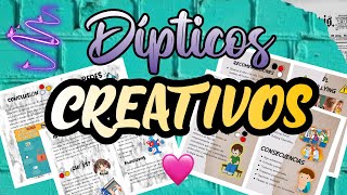 Dípticos Creativos  WORD📑 [upl. by Aihsas]