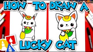 How To Draw A Lucky Cat For Chinese New Year [upl. by Terryl]