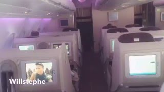 Intérieur Airbus A380  vol Paris  Abidjan  Air France [upl. by Gabler]