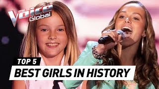 The BEST FEMALE Blind Auditions in The Voice Kids history [upl. by Scrivings]