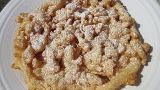 FUNNEL CAKE  How to make FUNNEL CAKES Demonstration [upl. by Adnicul]