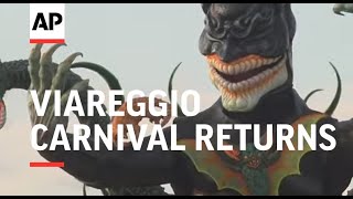 Viareggio carnival returns after COVID delay [upl. by Merc]