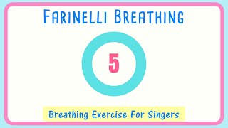 😮‍💨Farinelli Breathing Exercise for Singers  Breath Control 10 seconds [upl. by Marianna]