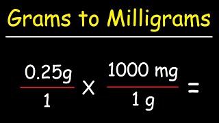 Dose Conversion 2  Converting mg to mL Without a Label [upl. by Oinotla]