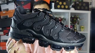 Nike Air Vapormax Plus Triple Black Review [upl. by Ayenet]