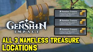 Genshin Impact All 3 Nameless Treasure Locations amp Where To Trade Them In [upl. by Yedrahs]