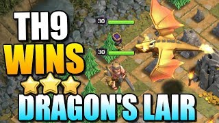 TH9 DRAGONS LAIR STRATEGY quotClash of Clansquot  Best Dragons Lair Attack Strategy  CoC Update [upl. by Hachmin]