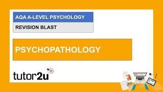 AQA ALevel Psychology Revision Blast  Psychopathology  24 Mar 2021 [upl. by Hays]