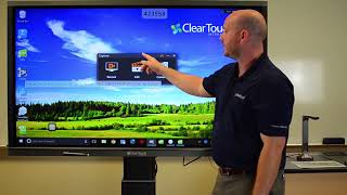 Clear Touch Interactive Panel  Touch Screen Display Demo [upl. by Adnolat]