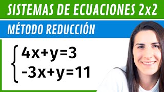 Resolver SISTEMAS 2x2 📌 Método REDUCCIÓN [upl. by Akienom796]