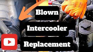 How To  Intercooler Pipe Explosion and Repair on 67l Ford Diesel Power Stroke [upl. by Pat]