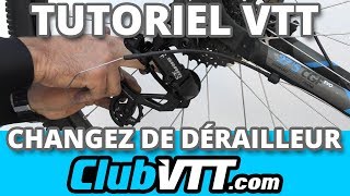 Vtt ROCKRIDER 520  Changer le dérailleur arrière  492 [upl. by Arocahs]