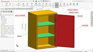 Solidworks tutorial  Design of Steel Almirah in Solidworks Sheet metal [upl. by Julianna611]