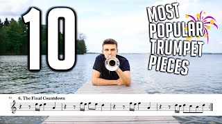 TOP 10 MOST POPULAR TRUMPET SONGS with Sheet Music  Notes [upl. by Nyleve]