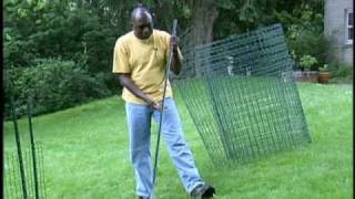 How To Install Garden Fencing [upl. by Dnaleel]