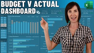 Easy Build Budget vs Actual Dashboard  FREE File Download [upl. by Broucek]