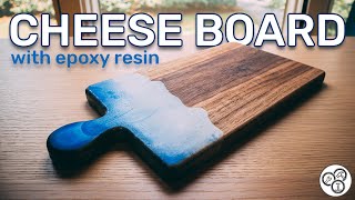 Make a Cheese Board with Epoxy Resin  How To  DIY [upl. by Drucy]