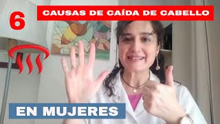 Dermatóloga explica las CAUSAS de PÉRDIDA DE PELO en MUJERES 👠 [upl. by Ammeg]