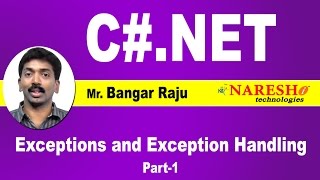 Exceptions and Exception Handling in CNet  Part 1  CNET Tutorial  Mr Bangar Raju [upl. by Annehs]