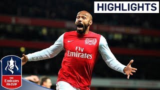 Henry scores on Arsenal return against Leeds  Arsenal vs Leeds  FA Cup Third Round 2012 [upl. by Ibed]