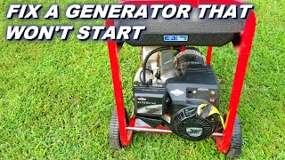 Fix a Briggs and Stratton generator that wont start [upl. by Wickham229]