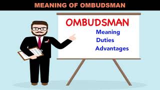 Concept of Ombudsman [upl. by Eno]