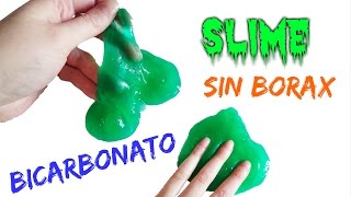 Como Hacer SLIME casero SIN BORAX con Bicarbonato [upl. by Howey472]