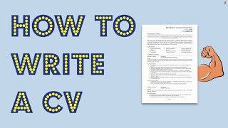 How to write a CV Get noticed by employers [upl. by Alekram]