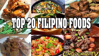 Top 20 Filipino Foods [upl. by Katonah]