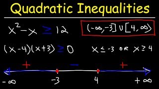 Quadratic Inequalities [upl. by Uah828]