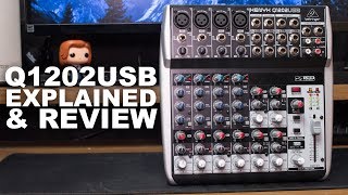 Behringer XENYX Q1202USB Mixer Review  Test  Explained [upl. by Aisauqal]