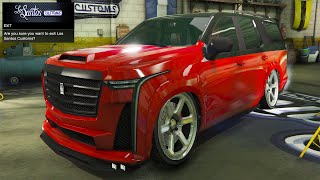 GTA 5 Online  DLC Vehicle Customization  Albany Cavalcade XL Cadillac Escalade V [upl. by Furey]