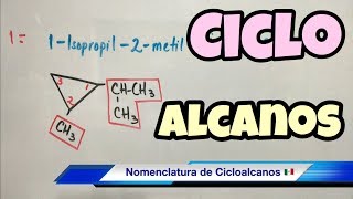 Nomenclatura de CICLOALCANOS súper fácil [upl. by Euqinahs]