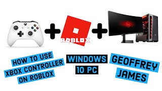 Roblox Xbox One Controller For Windows 10 PC  How to connect Bluetooth or Wired [upl. by Alleira]