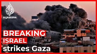 Hamas retaliates after Israel attack destroys Gaza residential tower [upl. by Nitsu]