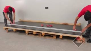 Comment couper des grands carreaux  RUBI Slim system cutter [upl. by Ramirol]