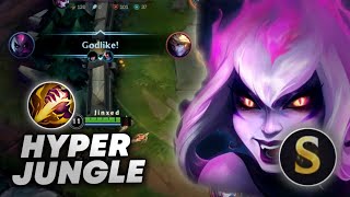 WILD RIFT  EVELYNN HYPER JUNGLE IN NEW SEASON 13  ONE DEATH [upl. by Sajet]