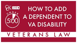 How to Add Dependents to VA Disability Benefits VA Form 21686c [upl. by Bat]