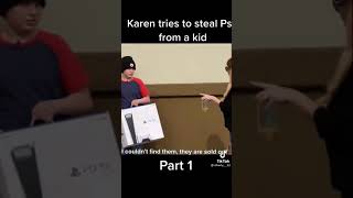 Karen tries to steal ps5 from a kid 😱😱😱 [upl. by Neva]