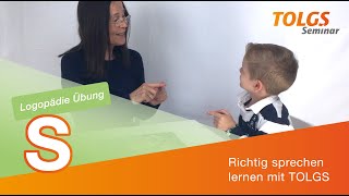 Logopädie Übung für Kinder – Lautbildung S [upl. by Chansoo]