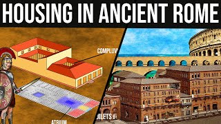 Housing and Houses in Ancient Rome  Domus Insula Villa [upl. by Ahsieyt85]