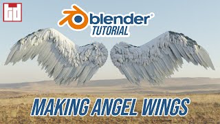 How to make Angel Wings in Blender 29  TUTORIAL [upl. by Akeem]