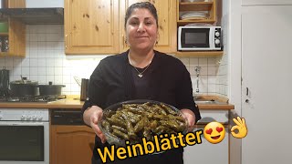 gefüllte Weinblätter 💯Ma Pırax çekır 😍lezzetli yaprak sarması [upl. by Seel83]