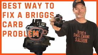 Easiest Way To Fix A Common Briggs Plastic Carburetor Problem [upl. by Ahsilem]