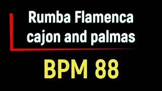 Rumba flamenca  only cajon and palmas bpm 88 backing track [upl. by Donny]