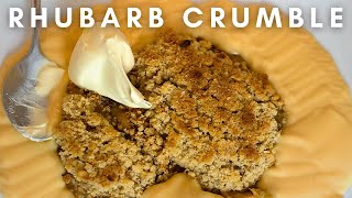 How to make Rhubarb Crumble  The BEST Crumble Recipe [upl. by Goldstein]