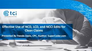 Effective Use of NCD LCD and NCCI Edits for Clean [upl. by Krilov]