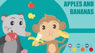 I Like To Eat Apples And Bananas Song  Nursery Rhymes  ItsyBitsyKids  ItsyBitsyKids [upl. by Kath149]