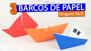 ⛵ 3 Barcos de papel fáciles de hacer con papiroflexia [upl. by Adam325]