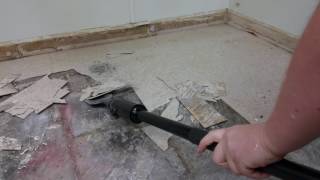 How To Remove Vinyl Tiles FAST [upl. by Schou]